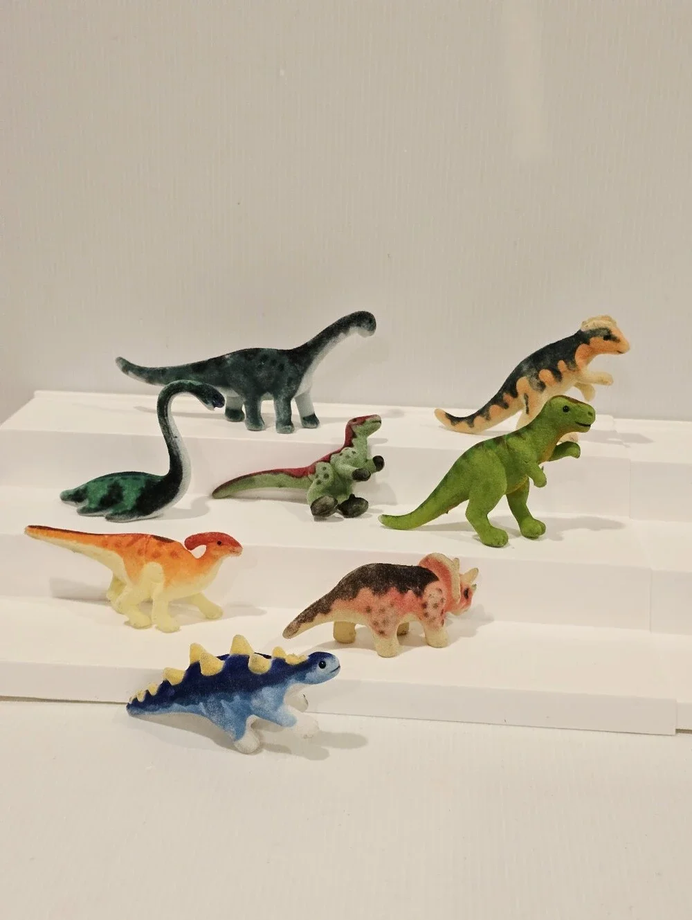 Melissa and Doug Fuzzy Flocked Dinosaur Figure Set
